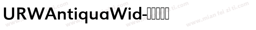 URWAntiquaWid字体转换