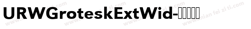 URWGroteskExtWid字体转换