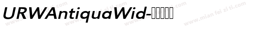 URWAntiquaWid字体转换