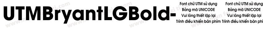 UTMBryantLGBold字体转换