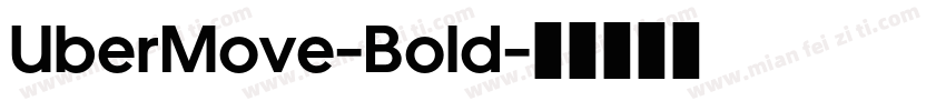 UberMove-Bold字体转换