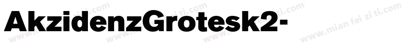 AkzidenzGrotesk2字体转换