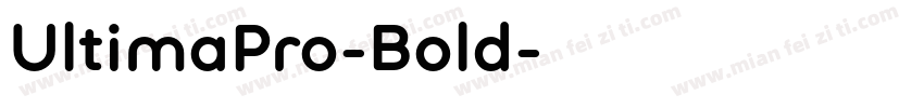 UltimaPro-Bold字体转换