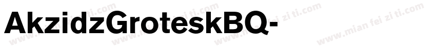 AkzidzGroteskBQ字体转换