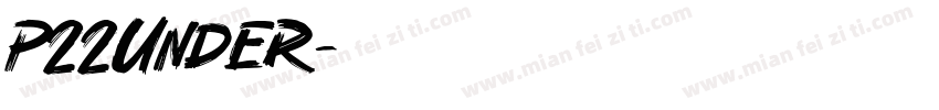 p22under字体转换