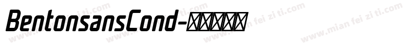 BentonsansCond字体转换
