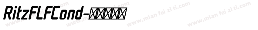RitzFLFCond字体转换