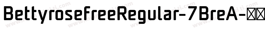 BettyrosefreeRegular-7BreA字体转换