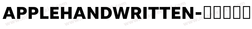 APPLEHANDWRITTEN字体转换
