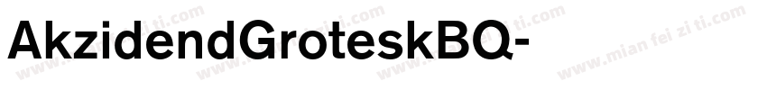 AkzidendGroteskBQ字体转换