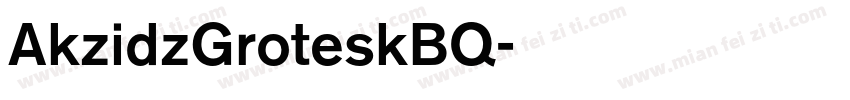 AkzidzGroteskBQ字体转换