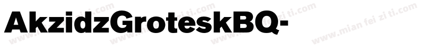 AkzidzGroteskBQ字体转换