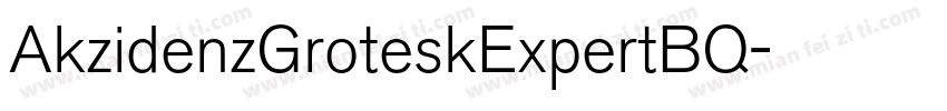 AkzidenzGroteskExpertBQ字体转换