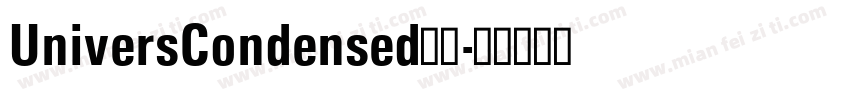 UniversCondensed字体字体转换