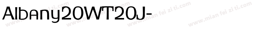 Albany20WT20J字体转换