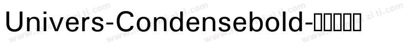 Univers-Condensebold字体转换