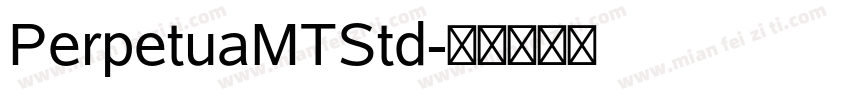 PerpetuaMTStd字体转换