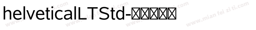 helveticalLTStd字体转换