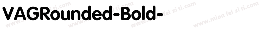 VAGRounded-Bold字体转换