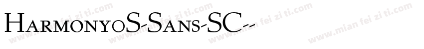 Harmony0S-Sans-SC-字体转换