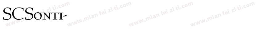 SCSonti字体转换