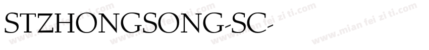 STZHONGSONG-SC字体转换