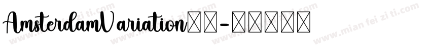 AmsterdamVariation字体字体转换