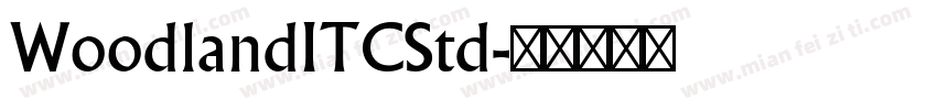 WoodlandITCStd字体转换