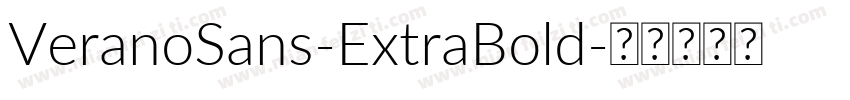 VeranoSans-ExtraBold字体转换