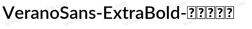 VeranoSans-ExtraBold字体转换