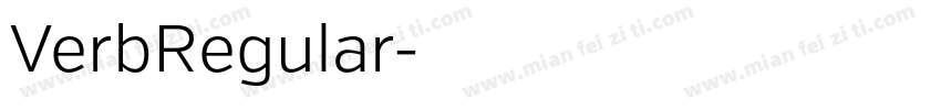 VerbRegular字体转换