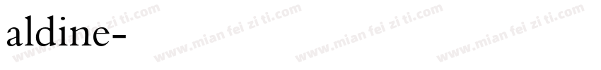 aldine字体转换
