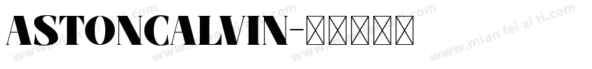 ASTONCALVIN字体转换