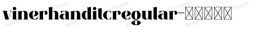 vinerhanditcregular字体转换