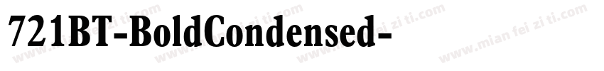 721BT-BoldCondensed字体转换