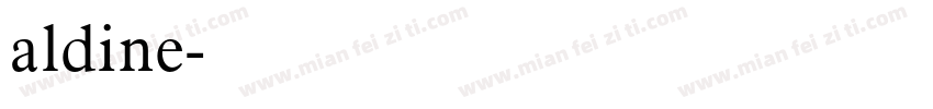 aldine字体转换