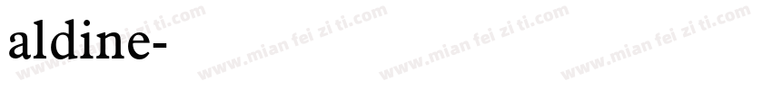 aldine字体转换