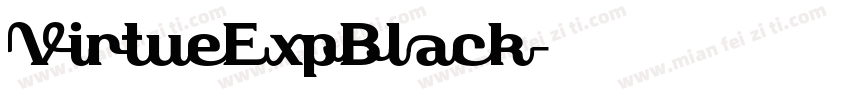 VirtueExpBlack字体转换