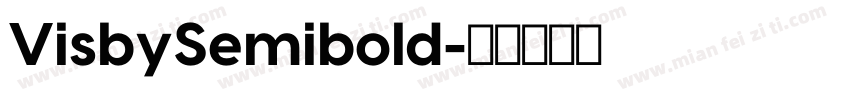 VisbySemibold字体转换