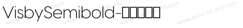 VisbySemibold字体转换