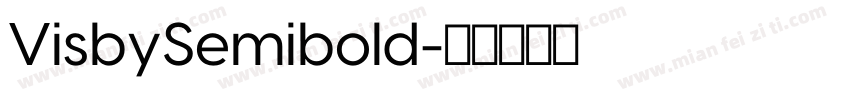 VisbySemibold字体转换