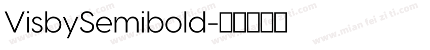 VisbySemibold字体转换