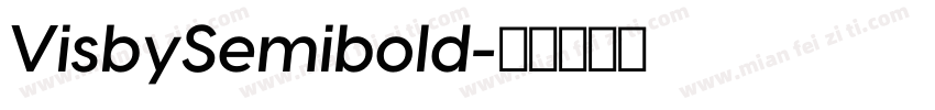 VisbySemibold字体转换