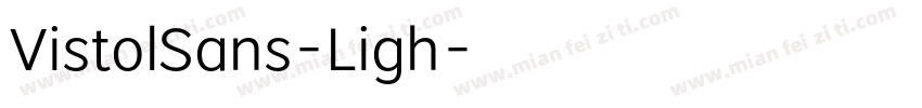 VistolSans-Ligh字体转换