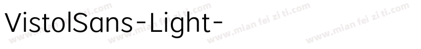 VistolSans-Light字体转换