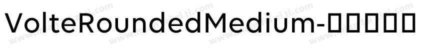 VolteRoundedMedium字体转换