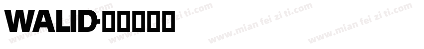 Walid字体转换