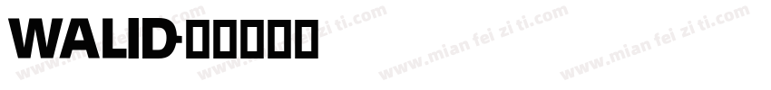 Walid字体转换