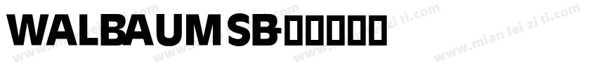 walbaumsb字体转换