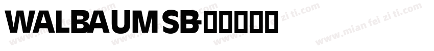walbaumsb字体转换